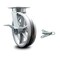 Service Caster 8 Inch Kingpinless V Groove Semi Steel Wheel Caster with Brake and Swivel Lock SCC-KP30S820-VGR-SLB-BSL - alternate 1